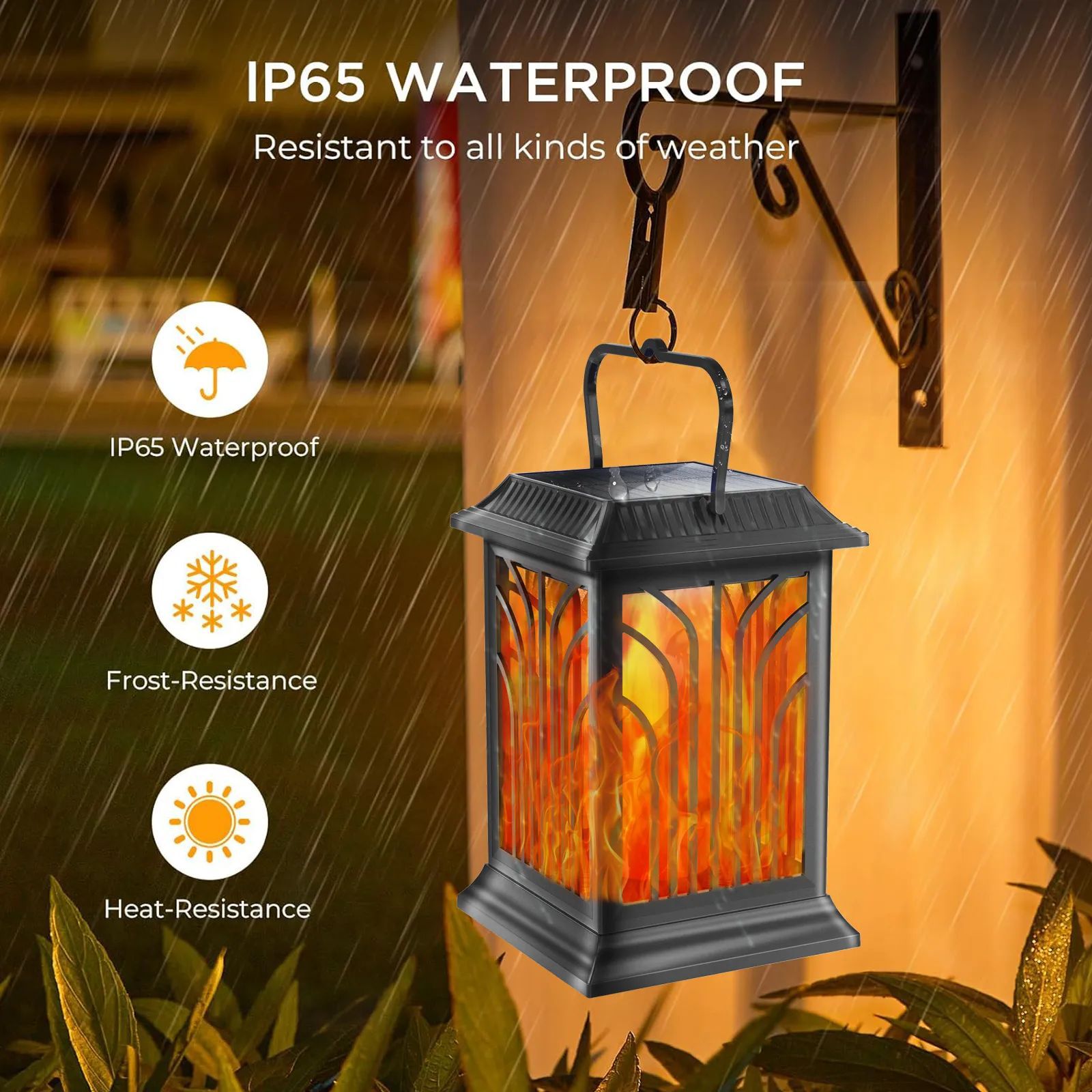 LED solar flame vertical strip - Outdoor Lighting And Landscape review and price