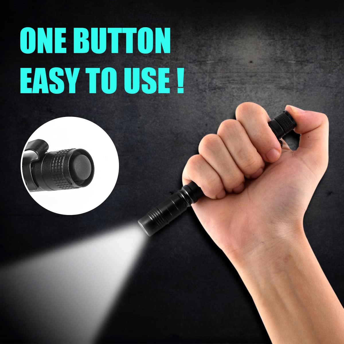 Portable Mini LED Pen Flashlig - Outdoor Lighting Black review and price