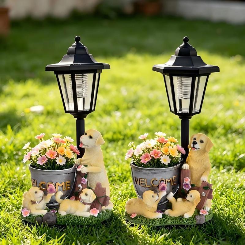 Golden Retriever Planter Statu - Outdoor Lighting And Landscape review and price