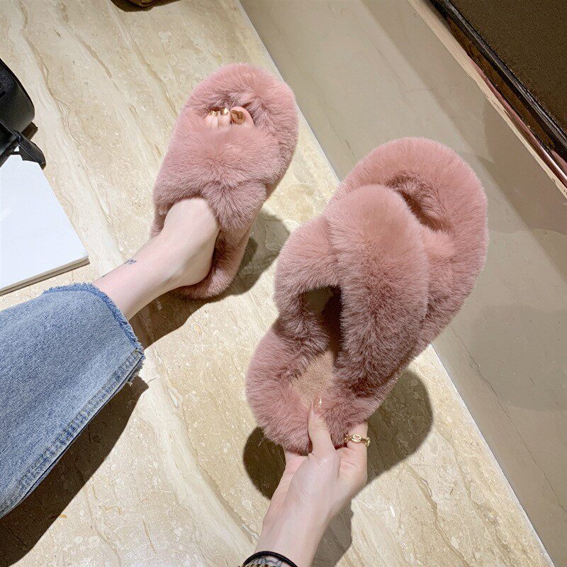 Hairy Slippers for Women Solid - Outdoor Lighting For Your Home review and price