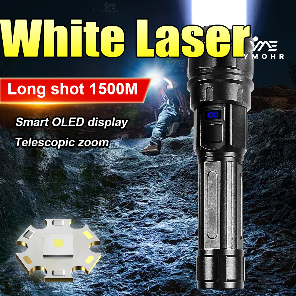 White Laser High Power Flashli - Outdoor Lighting Black review and price